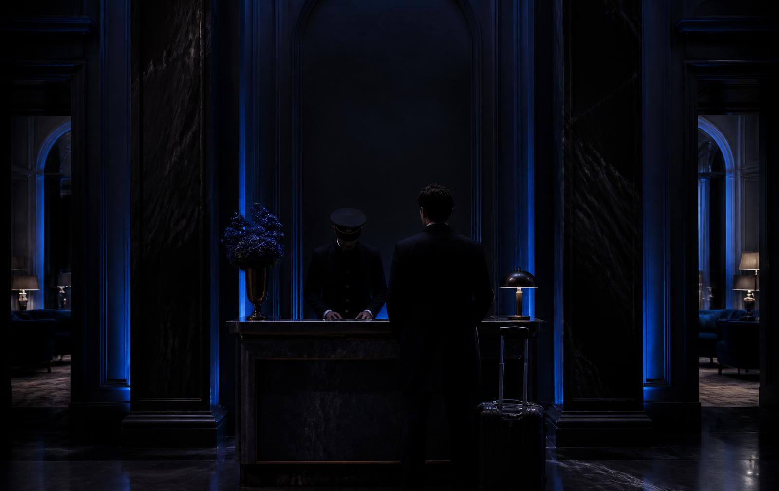 Private personnel serving in a palace residence